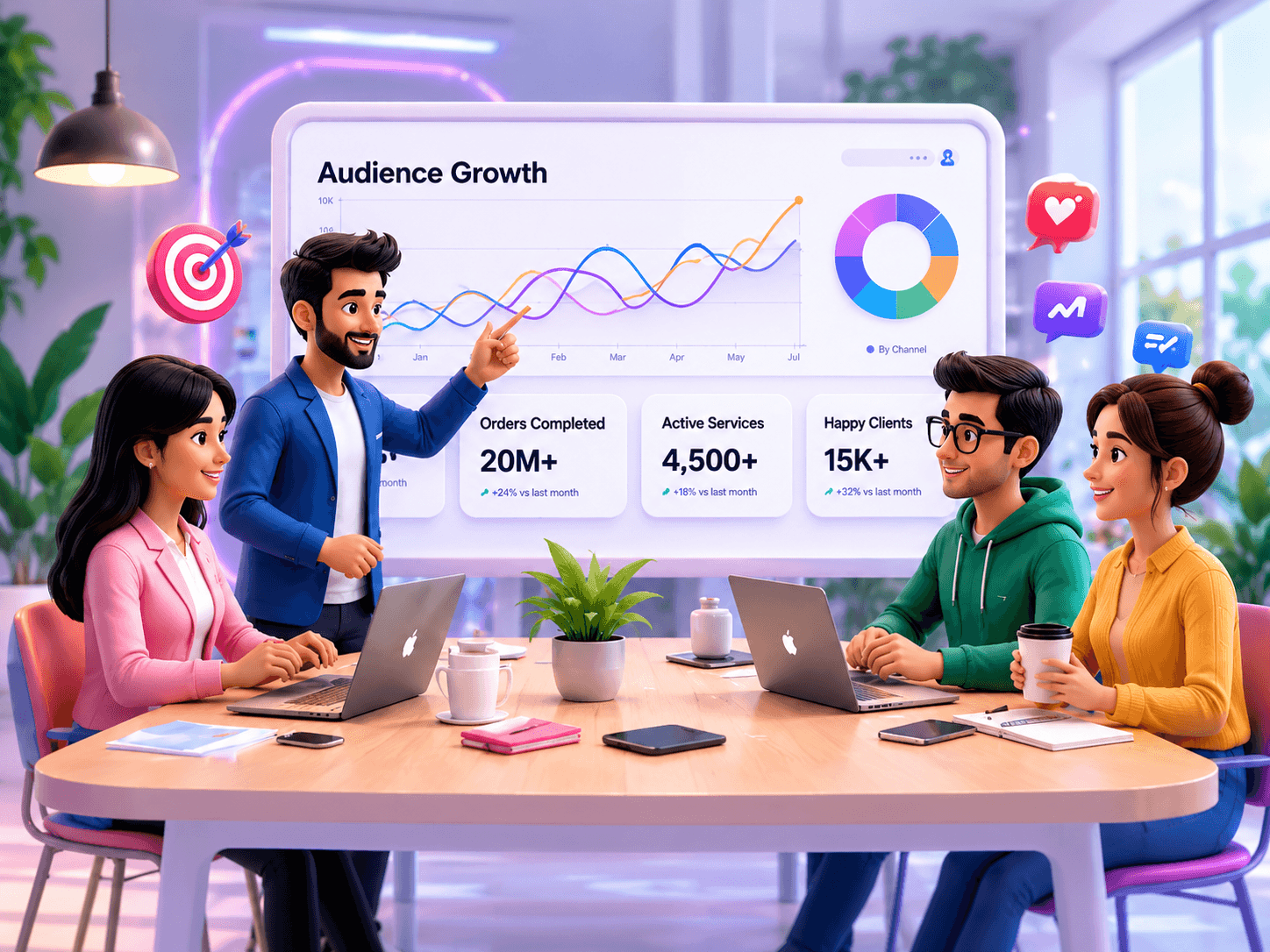 SocialRUSH services visual